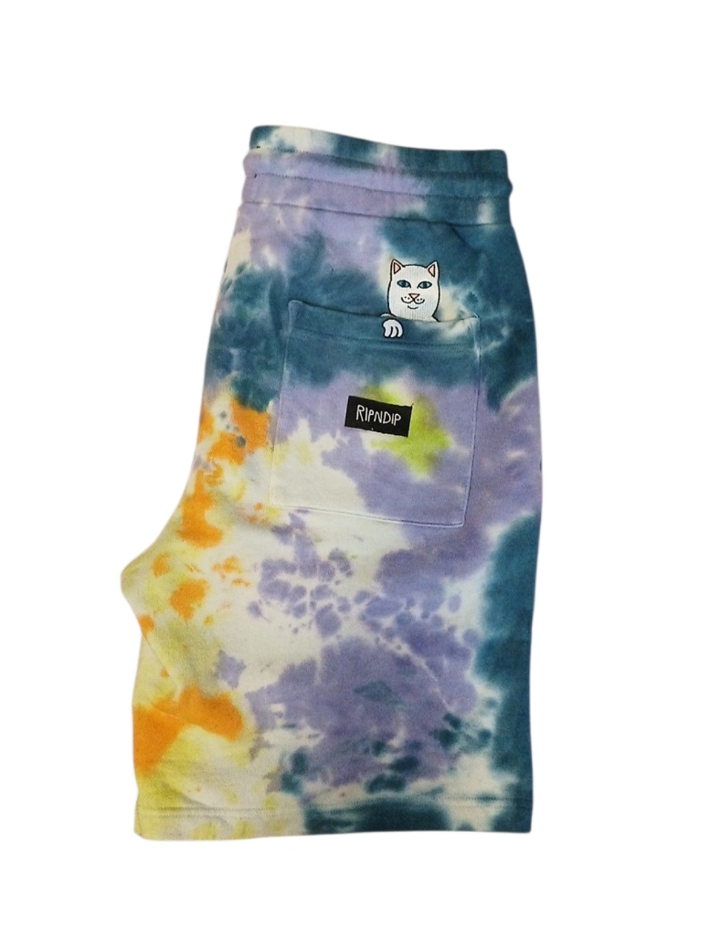 Ripndip Tie-Dye Shorts with Pocket Cat Peek A Nerm Medium